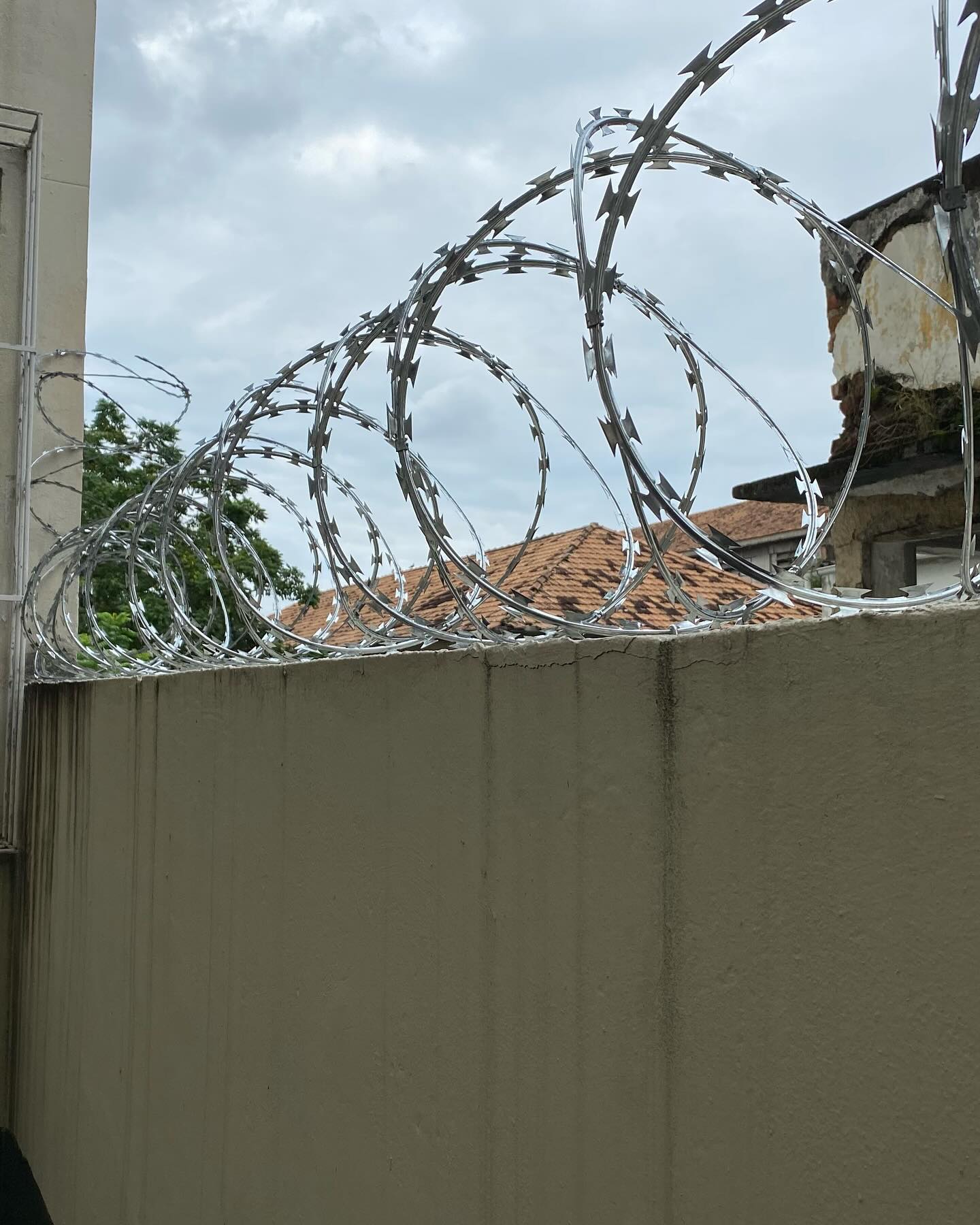 Instalação de concertina